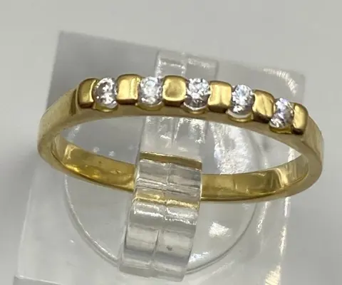 NO RESERVE PRICE - 18 karaat Geel goud - Ring - Diamanten