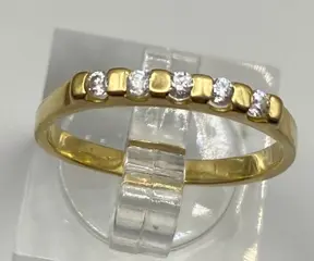 NO RESERVE PRICE - 18 karaat Geel goud - Ring - Diamanten
