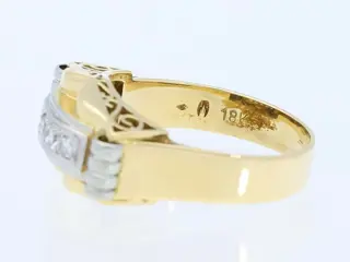 Art Deco - 18 karaat Geel goud - Ring - 0.20 ct Diamant