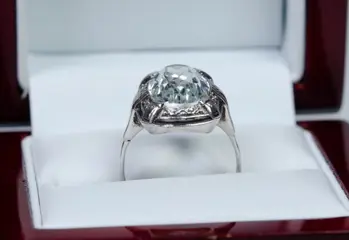 Zilver - Ring - Aquamarijn (getest)