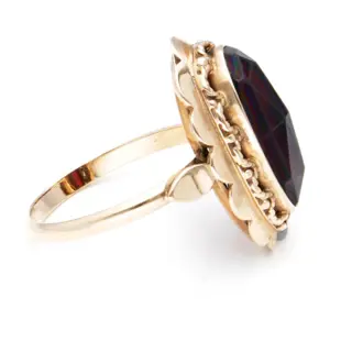 No reserve - 14 karaat Goud - Ring - 3.33 ct Granaat
