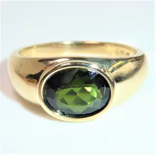 No Reserve Sogni D'Oro BCI - 9 kt. Geel goud - Ring - 2.00 ct Toermalijn - Grote maat 66