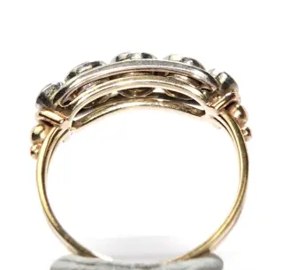 0.85 ct. Altschliff-Diamanten - 18 karaat Geel goud - Ring - 0.85 ct Diamant