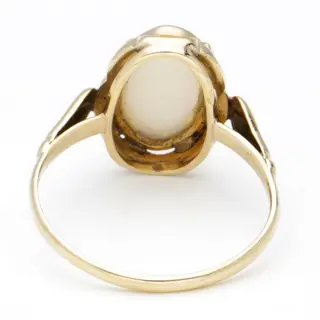 No reserve - 14 karaat Goud - Ring - 0.90 ct Opaal