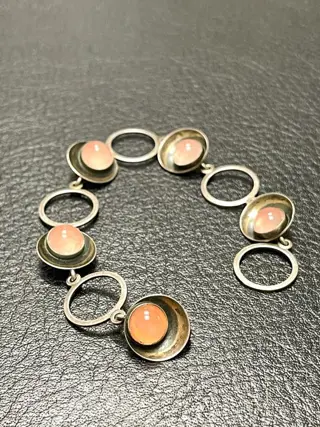 Nils Erik from Denmark Rose Quartz - 925 Zilver - Armband Quartz