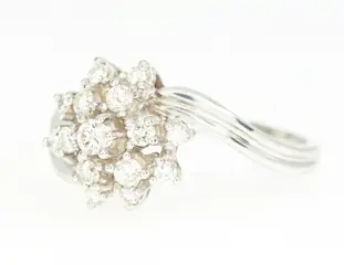 NO RESERVE PRICE - 18 karaat Witgoud - Ring - 0.70 ct Diamant
