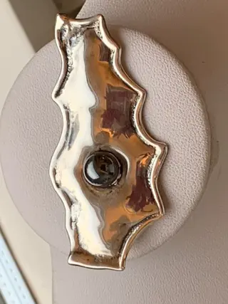 Stefan Borg Stefanson Denmark - 925 Zilver - Broche Zoetwater parel