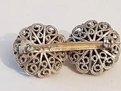 Set Zilveren sieraden, tw, een grote Zeeuwse Knop damesring en een dubbele zeeuwse knop grote - 835 Zilver - Set