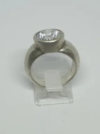 925 Zilver - Ring Saffier