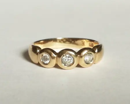14 karaat Goud - Ring Diamant