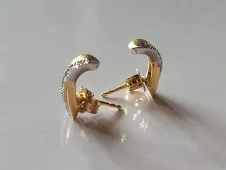 Balmain - 18 karaat Geel goud, Witgoud - Oorbellen