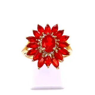 14 karaat Geel goud, Goud - Ring - 3.02 ct Vuuropaal - Diamant, Diamanten, Vuuropalen