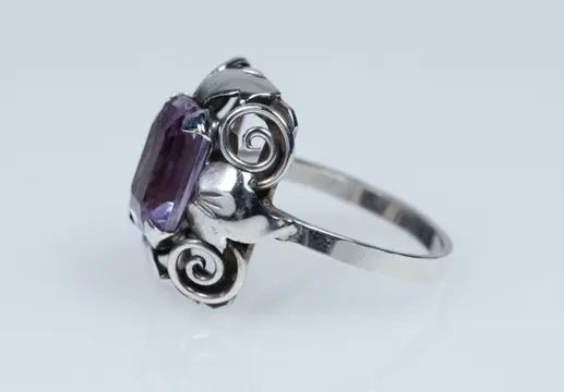 Zilver - Ring - Amethist (getest)