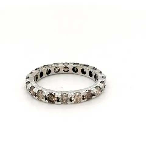 ***no reserve price* - 18 karaat Witgoud - Eternity ring - 1.61 ct Diamant