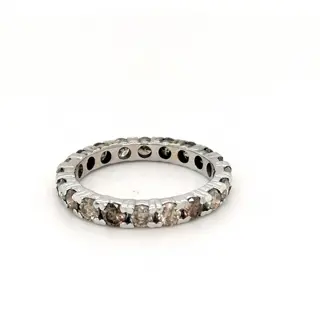 ***no reserve price* - 18 karaat Witgoud - Eternity ring - 1.61 ct Diamant