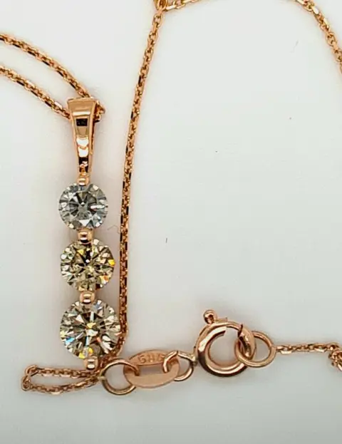 ****No Reserve Price***** - 14 karaat Rosé goud - Ring - 0.99 ct Diamant - Fancy ,SI1 tot SI2 , ****Geen minimumprijs****