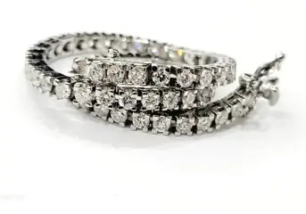 Astralia - 18 karaat Witgoud - Armband - 3.90 ct Diamant