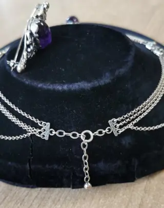 Bartel und Sohn - 835 Zilver - Broche, Collier met hanger