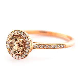 0.90 tcw VS2 Diamond Ring - 14 karaat Rosé goud - Ring - 0.71 ct Diamant - Diamanten van 0,19 ct - geen minimumprijs