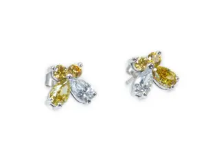 ---No reserve Price--1.38 total diamond carat - 18 karaat Witgoud - Oorbellen - 0.93 ct Diamant - Diamanten