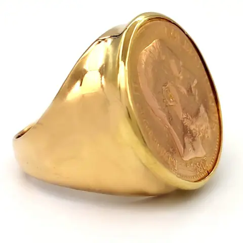 18 karaat Geel goud - Ring - 20 Belgische frank