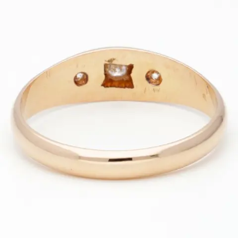 18 karaat Goud - Ring - 0.07 ct Diamant