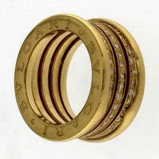 Bvlgari - 18 karaat Geel goud - Ring - 0.94 ct Diamant