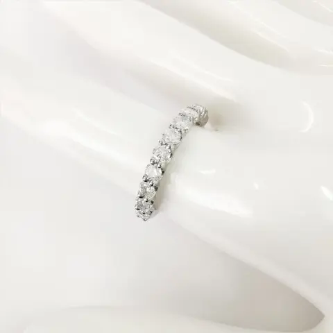 1.08 ct diamond designer ring - 14 karaat Witgoud - Ring Diamant - Diamanten, AIG gecertificeerd zonder reserve