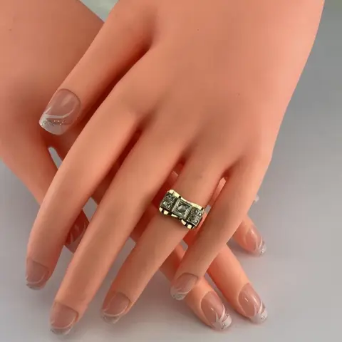 18 karaat Driekleurig, Geel goud, Goud, Rosé goud, Witgoud - Ring - 0.36 ct Diamant - Diamanten