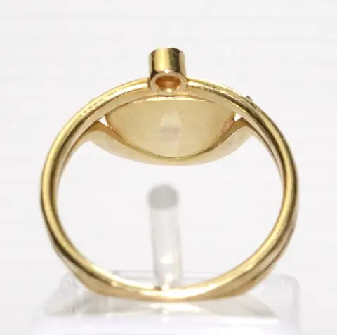 Handcrafted - 18 karaat Geel goud - Ring - 1.75 ct Lapis lazuli - Diamanten