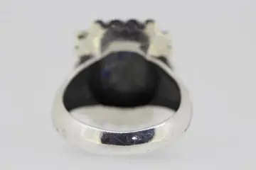 Zilver - Ring Lapis lazuli
