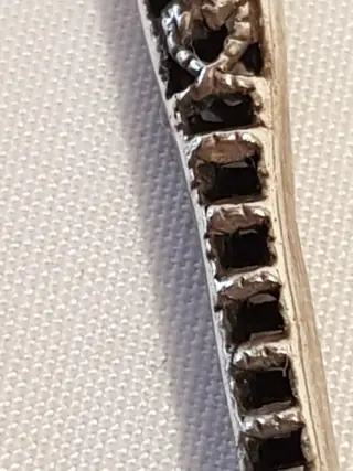 Grote Ajour bewerkte oorhangers in Pegelvorm aan oorhaakjes. periode 1950 Zilver - Oorbellen