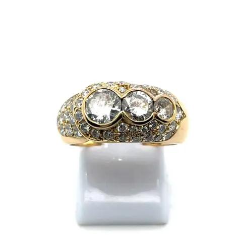18 karaat Geel goud, Goud - Ring - 2.00 ct Diamant - Diamanten