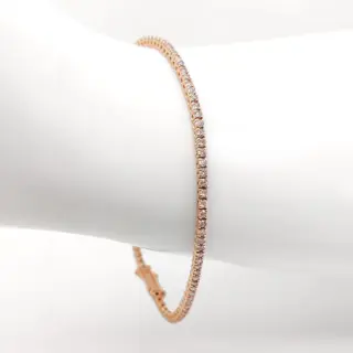 *NO RESERVE PRICE* IGI Certified 1.88ct Pink Diamonds - 14 karaat Rosé goud - Armband