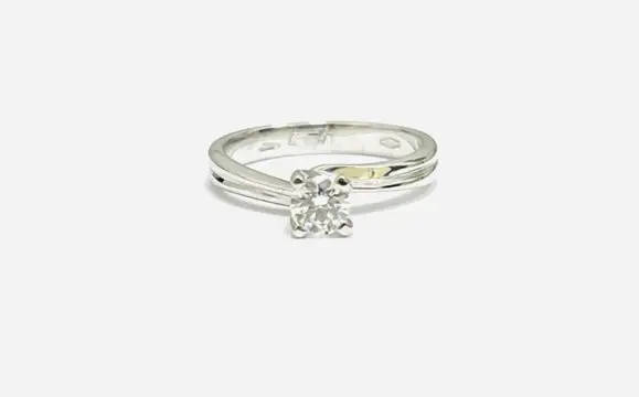 Astralia - 18 karaat Witgoud - Ring - 0.35 ct Diamant
