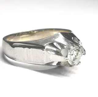 18 karaat Witgoud - Ring - 0.35 ct Diamant