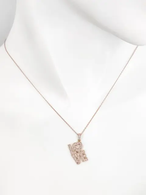 0.40ct Pink Diamond Pendant - 14 karaat Rosé goud - Hanger - ***GEEN RESERVEPRIJS***