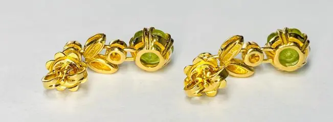 illario - 18 karaat Goud - Halsketting, Oorbellen - 2.20 ct Quartz - Diamanten, Periodiet
