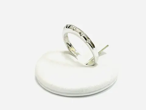 Damiani - 18 karaat Witgoud - Ring - 0.05 ct Diamant