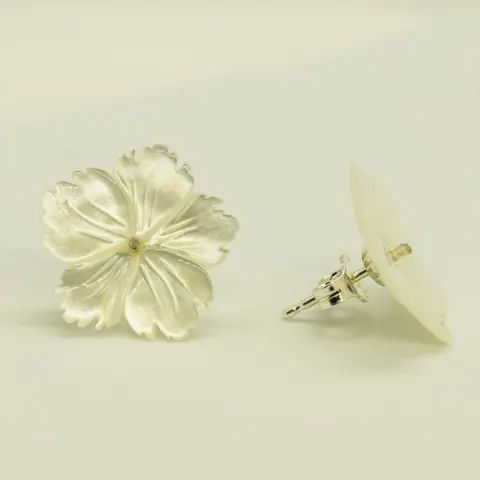 Intini Jewels - 925 Zilver - Oorbellen - Parelmoer