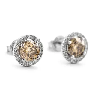 2.38 tcw Diamond Earrings - 14 karaat Witgoud - Oorbellen - 2.04 ct Diamant - Diamanten van 0,34 ct - geen minimumprijs