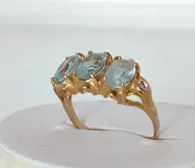 8 karaat Geel goud - Ring Spinel
