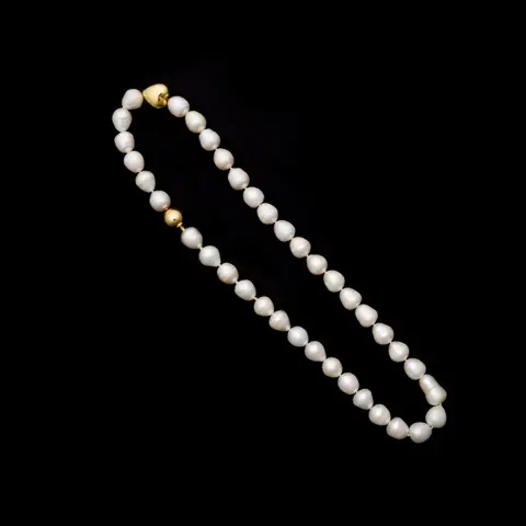South Sea Baroque Pearls Necklace - 18 karaat Goud - Halsketting