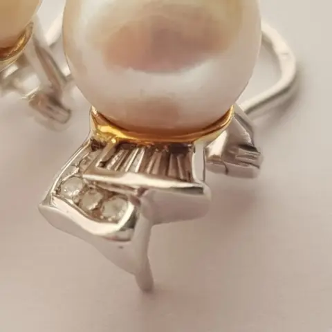 18 karaat Geel goud, Witgoud - Oorbellen - 0.75 ct Diamant