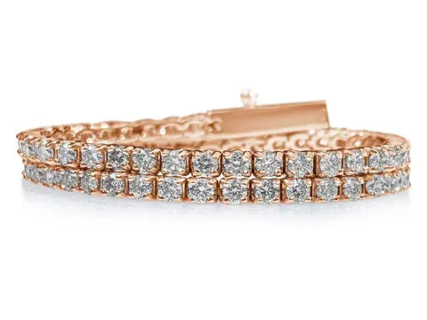 2.50 Carat E-G Diamond Tennis Riviera - 14 karaat Witgoud - Armband - GEEN RESERVE