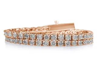 2.50 Carat E-G Diamond Tennis Riviera - 14 karaat Witgoud - Armband - GEEN RESERVE