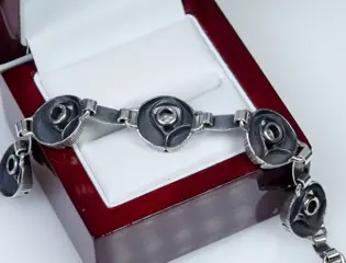 Sten & Laine, Finland - 925 Zilver - Collier met hanger, Ring - bergkristallen