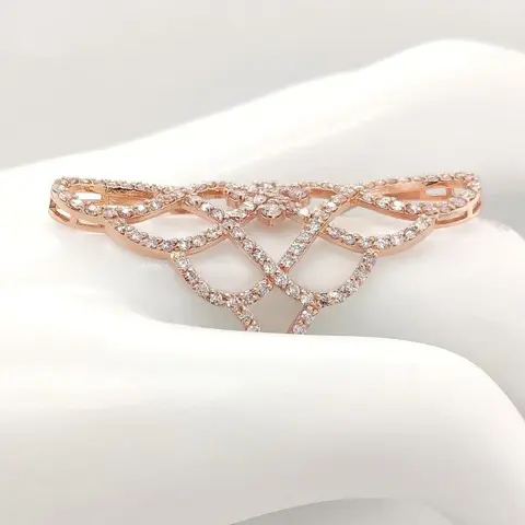 IGI Certified 1.50ct Pink Diamond Ring - 14 karaat Rosé goud - Ring - ***Geen minimumprijs***