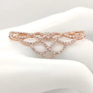 IGI Certified 1.50ct Pink Diamond Ring - 14 karaat Rosé goud - Ring - ***Geen minimumprijs***