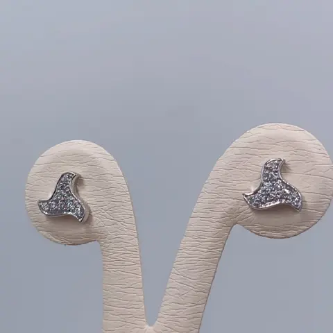 Vasari - 18 karaat Witgoud - Oorbellen - 0.31 ct Diamant